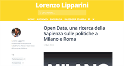 Desktop Screenshot of lorenzolipparini.it