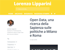 Tablet Screenshot of lorenzolipparini.it